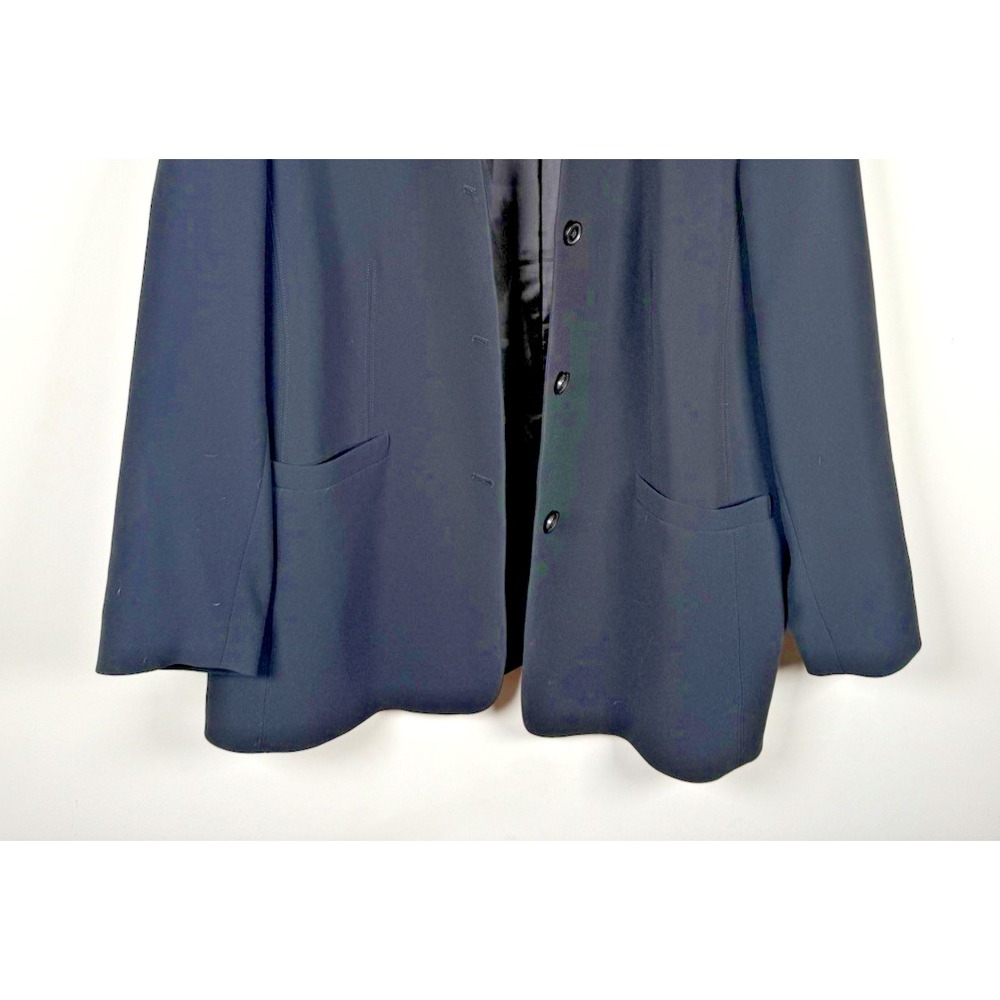 Vintage Talbots Jacket Blazer Black Button Up‎ Pockets Lined Womens Sz 12 Petite - Picture 3 of 8